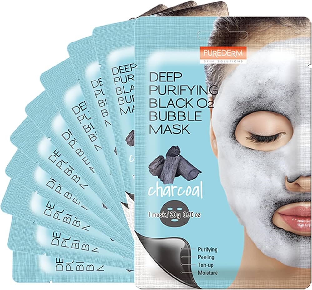 Purederm Deep Purifying Black O2 Bubble Mask: Masker untuk Kulit Bersih Maksimal